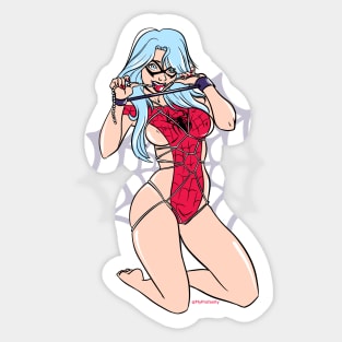 Shibari Spidercat Sticker